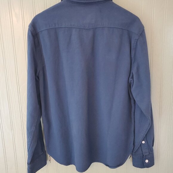 Freenote Cloth Scout Shirt in Mineral Blue - Picture 3 of 3
